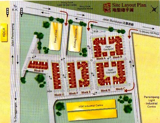 Bundusan Square Site Layout Plan